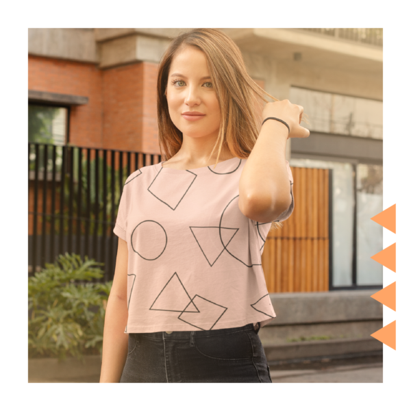 Pink Minimalist Crop Top