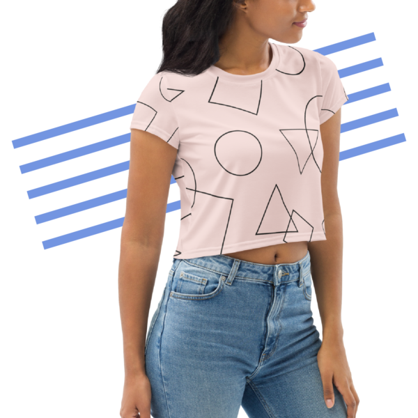 Pink Minimalist Crop Top